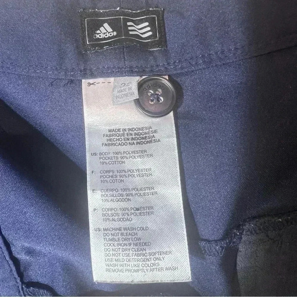 Adidas mans shorts Blue casual golf size medium - Picture 6 of 6